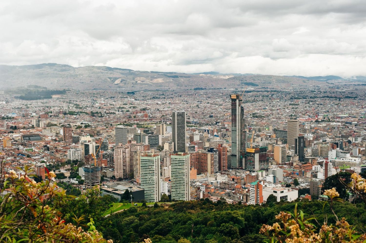 Vista panorámica de Bogotá - Colombia